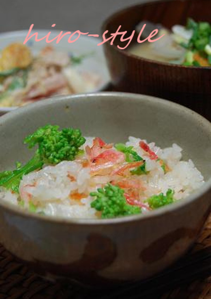 菜の花と桜海老ごはん♪-レシピのメイン写真