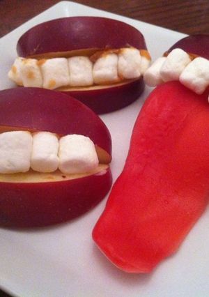 りんごで簡単ハロウィンおばけ-レシピのメイン写真