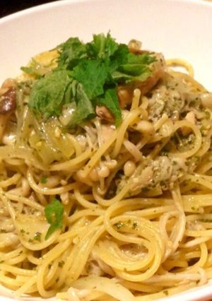 ツナ茸のジェノバパスタ♪15/3/25-レシピのメイン写真