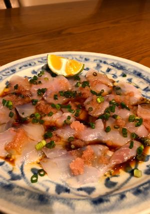 明太子で和風カルパッチョ-レシピのメイン写真