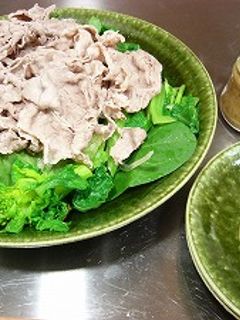 菜の花と豚肉のサラダ-レシピのメイン写真