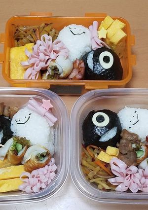 遠足お弁当　キャラ弁　ハロウィン　おかず-レシピのメイン写真