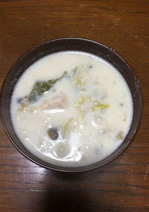 簡単！しめじえのきと鶏肉のクリームスープ-レシピのメイン写真