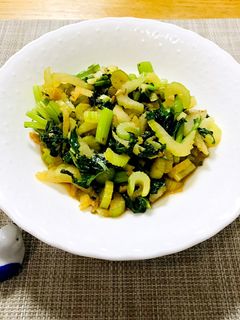 セロリの炒め物-レシピのメイン写真
