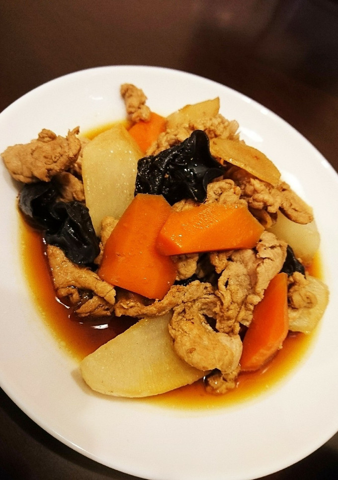 私のおふくろの味！ 豚肉、大根の炒め煮-レシピのメイン写真