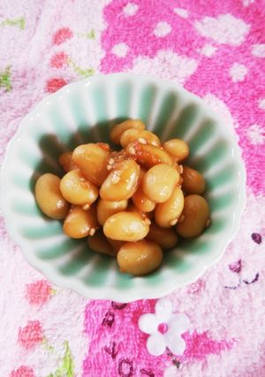 油不使用♪やさしい味の大豆の味噌煮-レシピのメイン写真
