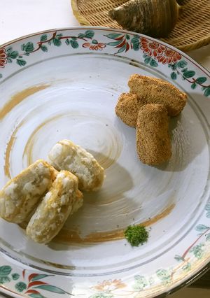 【野菜ソムリエ】えびいもの唐揚げ2種-レシピのメイン写真