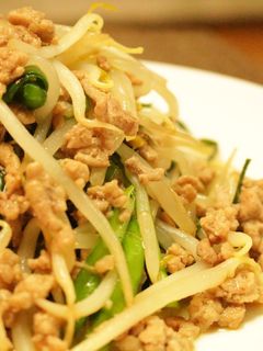 5分で超簡単☆ひき肉もやし炒め-レシピのメイン写真