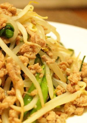 5分で超簡単☆ひき肉もやし炒め-レシピのメイン写真
