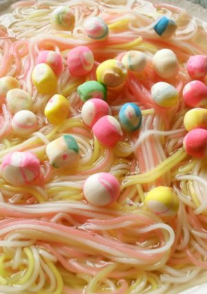 色とりどりな♪カラフルにゅうめん-レシピのメイン写真