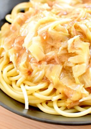 ツナとキャベツのあんかけパスタ-レシピのメイン写真