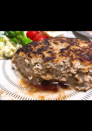 冷めても肉汁溢れる！フライパンハンバーグ-レシピのメイン写真