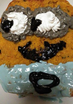 低糖。ハロウィンに南瓜のミニオンケーキ♪-レシピのメイン写真