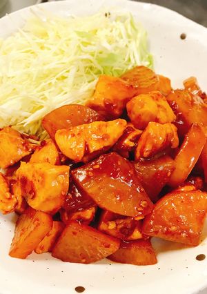 ⭐️ ヘルシーで美味しい鶏と大根の甘辛煮-レシピのメイン写真