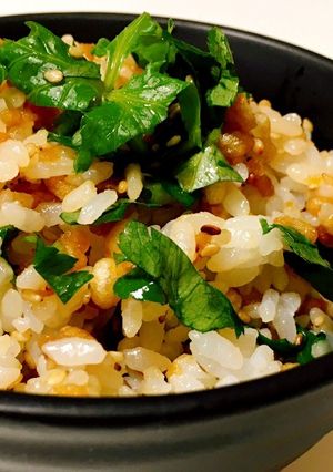 炒り胡麻香る三つ葉と焦がし醤油の混ぜご飯-レシピのメイン写真