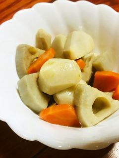 さといもとレンコンの煮物-レシピのメイン写真