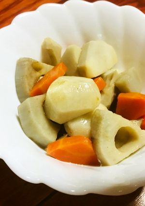 さといもとレンコンの煮物-レシピのメイン写真