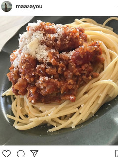 ミートソースパスタ-レシピのメイン写真