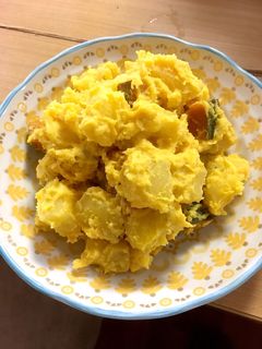 さつまいもとかぼちゃのヨーグルトサラダ-レシピのメイン写真