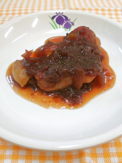 チキンのローゼルソースがけ-レシピのメイン写真