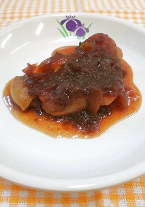 チキンのローゼルソースがけ-レシピのメイン写真