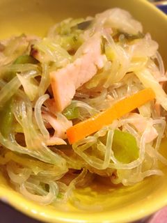 お好みのお野菜で♡緑豆春雨の中華煮-レシピのメイン写真