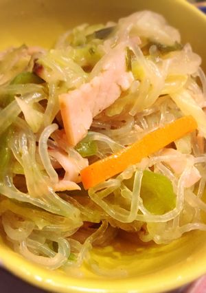 お好みのお野菜で♡緑豆春雨の中華煮-レシピのメイン写真