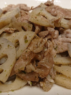 レンコンと豚肉のり塩炒め-レシピのメイン写真
