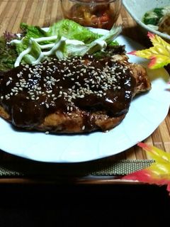 完熟柿救済!柿ソースの照り焼きチキン☆-レシピのメイン写真