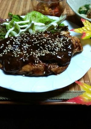 完熟柿救済!柿ソースの照り焼きチキン☆-レシピのメイン写真