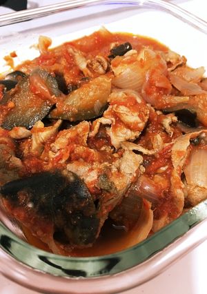 茄子と豚肉のトマト煮-レシピのメイン写真