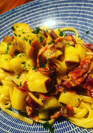 ホクホク！さつまいものクリームパスタ-レシピのメイン写真