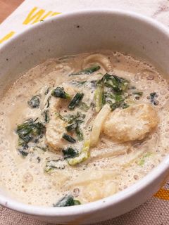 簡単★豆乳ぽん酢うどん 夜食にも★-レシピのメイン写真
