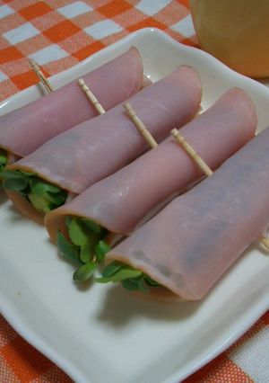 巻くだけ!!ハム巻き野菜-レシピのメイン写真