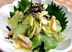 キャベツ大量消費★ゆでキャベツ塩昆布和え-レシピのメイン写真