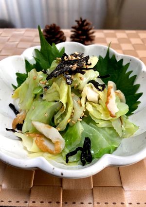 キャベツ大量消費★ゆでキャベツ塩昆布和え-レシピのメイン写真