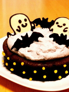 紫芋とかぼちゃムースのハロウィンケーキ-レシピのメイン写真