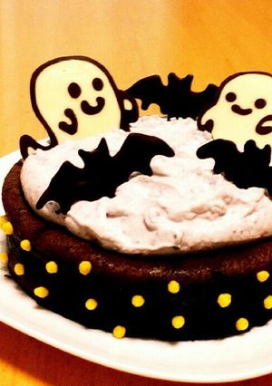 紫芋とかぼちゃムースのハロウィンケーキ-レシピのメイン写真