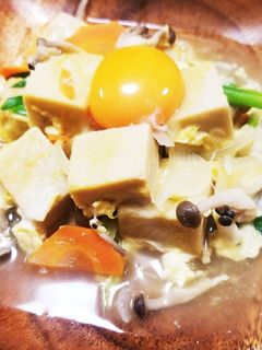 高野豆腐のふわっと卵とじ-レシピのメイン写真