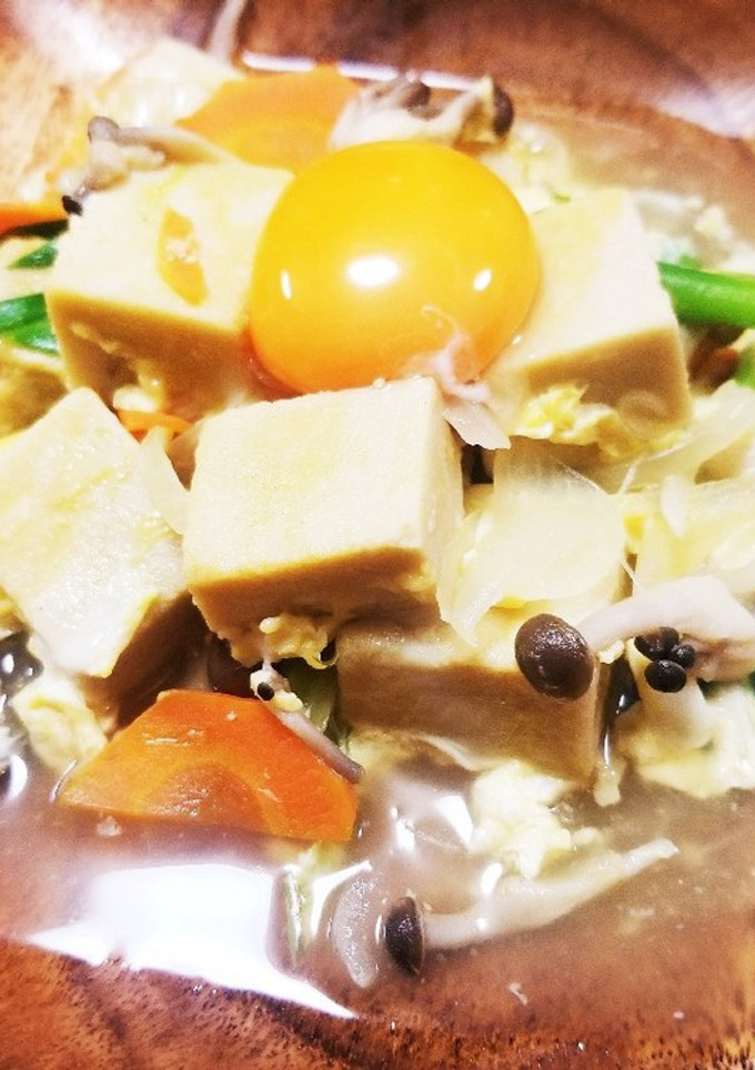 高野豆腐のふわっと卵とじ-レシピのメイン写真