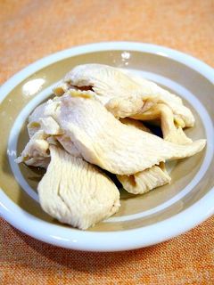 レンジで簡単!蒸し鶏(コツなし)-レシピのメイン写真