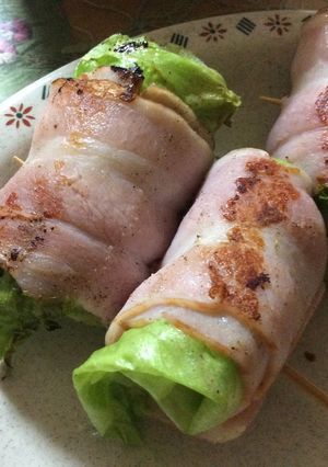レタスとチーズのベーコン串焼き-レシピのメイン写真