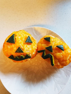 混ぜるだけ、ハロウィンカボチャご飯。-レシピのメイン写真