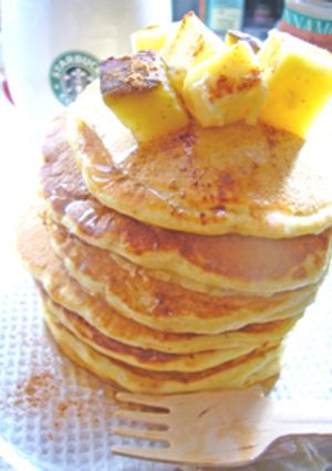ほっこり。おさつパンケーキ-レシピのメイン写真