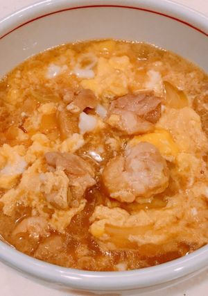 ほぼ親子丼。温まる！親子丼スープごはん。-レシピのメイン写真