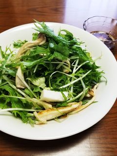 ☆水菜・長芋の和風サラダ☆-レシピのメイン写真