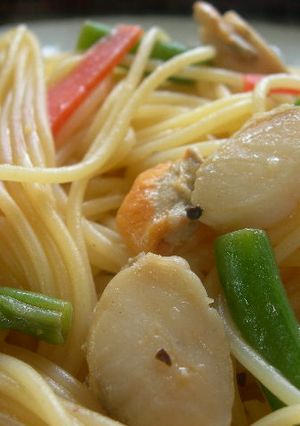 ホタテと温野菜のパスタ◇バター醤油風味-レシピのメイン写真