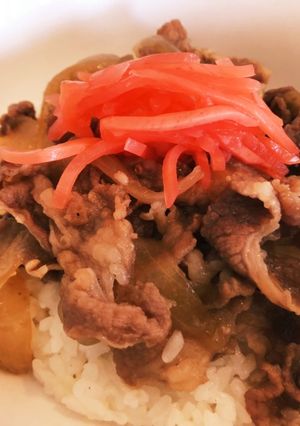 手軽に即席☆牛丼 煮込むだけ♬-レシピのメイン写真