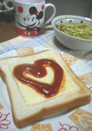 朝食☆即席ピザトースト？-レシピのメイン写真