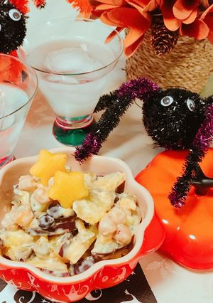 和えるだけ♪薩摩芋と柿の秋の味覚サラダ☆-レシピのメイン写真